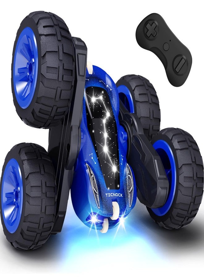 Tecnock Remote Control Car, 2.4GHz RC Cars with USB-C Easy Charging, 4WD Double Sided 360° Rotates and Flips RC Stunt Car, Toys Gift for Boys and Girls Ages 6-8, 8-12 - Image 1